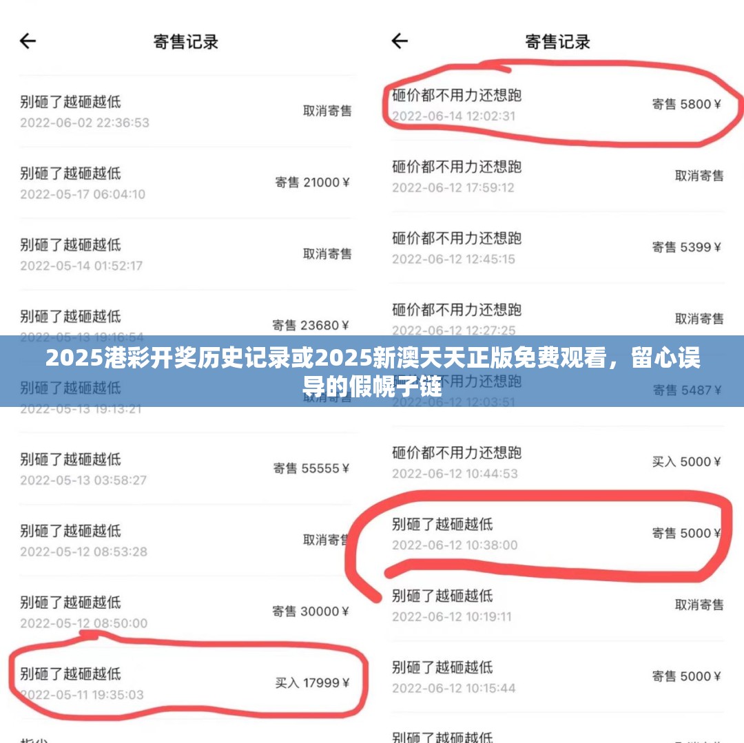 2025港彩开奖历史记录或2025新澳天天正版免费观看，留心误导的假幌子链
