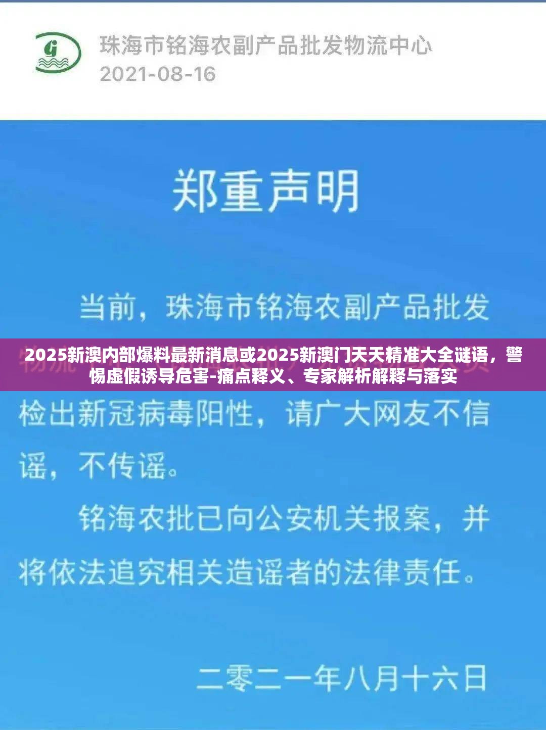 2025新澳内部爆料最新消息或2025新澳门天天精准大全谜语，警惕虚假诱导危害-痛点释义、专家解析解释与落实