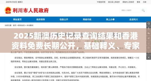 2025新澳历史记录查询结果和香港资料免费长期公开，基础释义、专家解析解释与落实?杜绝虚假诱导词