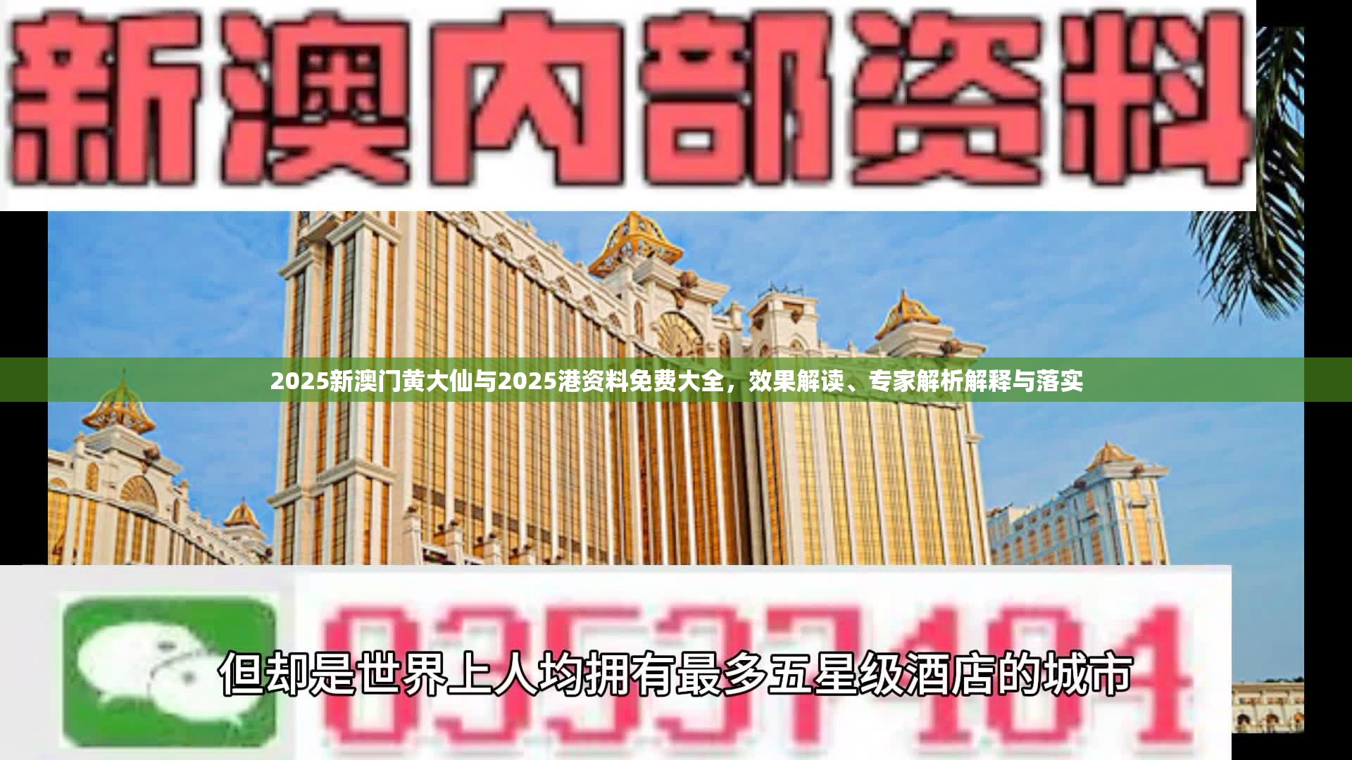 2025新澳门黄大仙与2025港资料免费大全，效果解读、专家解析解释与落实