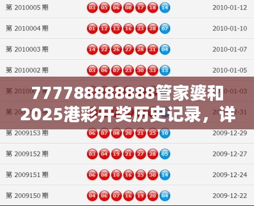 777788888888管家婆和2025港彩开奖历史记录，详尽解答、专家解读解释与落实?小心虚假的陷阱