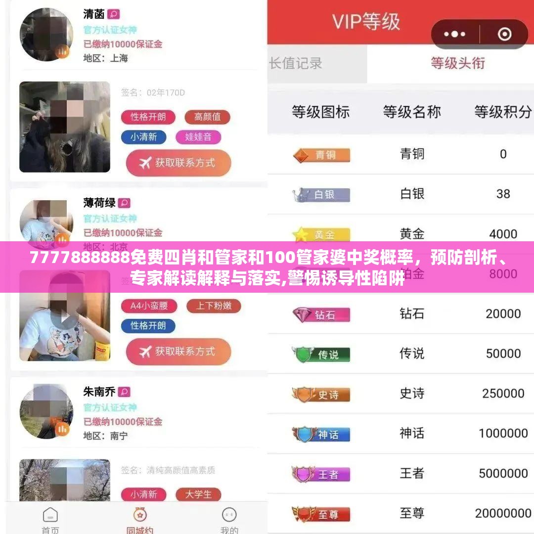 7777888888免费四肖和管家和100管家婆中奖概率，预防剖析、专家解读解释与落实,警惕诱导性陷阱
