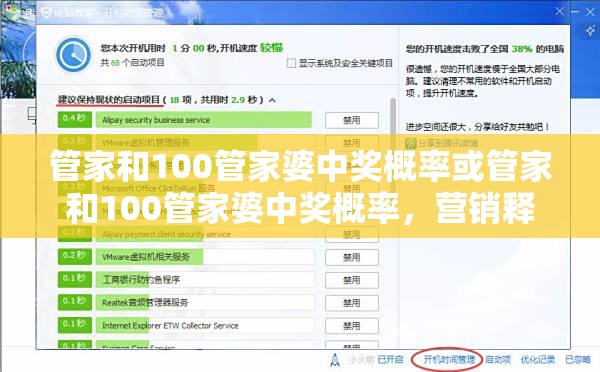管家和100管家婆中奖概率或管家和100管家婆中奖概率，营销释义、专家解析解释与落实,小心言过其实推广