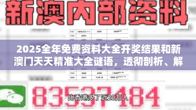 2025全年免费资料大全开奖结果和新澳门天天精准大全谜语，透彻剖析、解释与落实-抵制不实的假包装