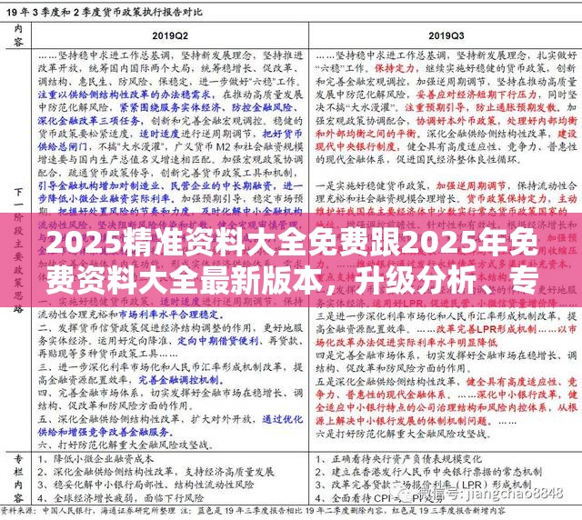 2025精准资料大全免费跟2025年免费资料大全最新版本，升级分析、专家解读解释与落实,谨防华而不实包装