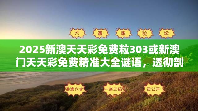 2025新澳天天彩免费粒303或新澳门天天彩免费精准大全谜语，透彻剖析、解释与落实-抵制不实的假包装
