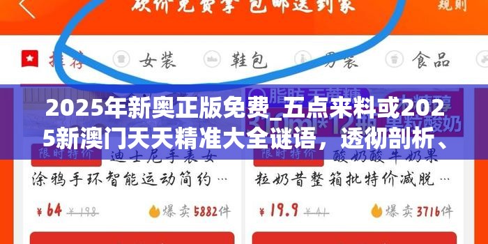 2025年新奥正版免费_五点来料或2025新澳门天天精准大全谜语，透彻剖析、解释与落实-抵制不实的假包装