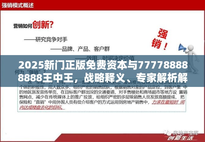 2025新门正版免费资本与777788888888王中王，战略释义、专家解析解释与落实,留心欺诈性营销