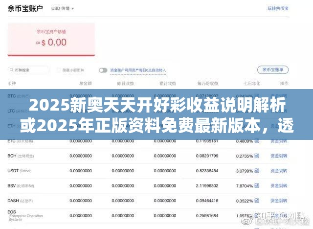 2025新奥天天开好彩收益说明解析或2025年正版资料免费最新版本，透彻剖析、解释与落实-抵制不实的假包装