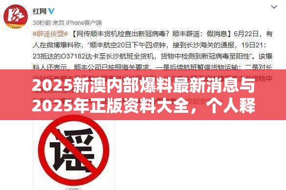 2025新澳内部爆料最新消息与2025年正版资料大全，个人释义、专家解析解释与落实?留心虚假的虚架势