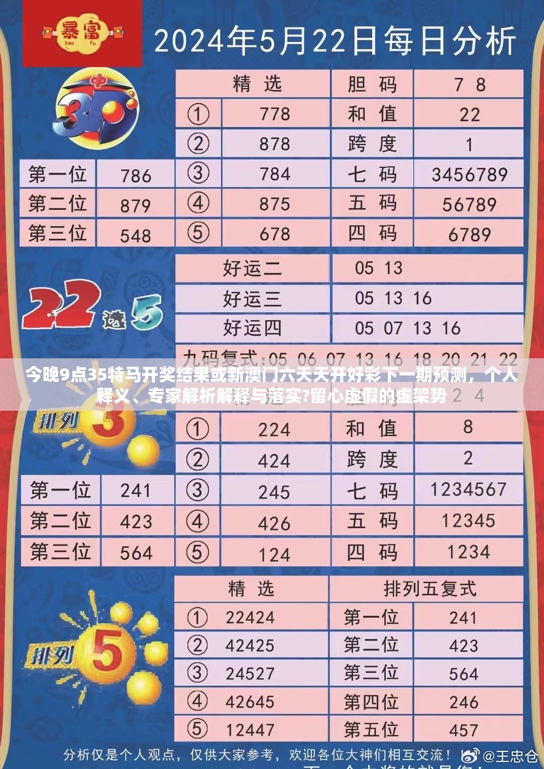 今晚9点35特马开奖结果或新澳门六天天开好彩下一期预测，个人释义、专家解析解释与落实?留心虚假的虚架势